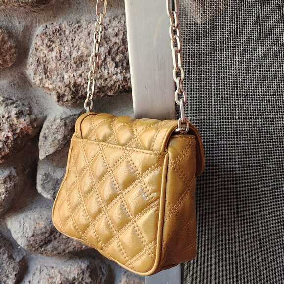 Banana Republic Gold Quilted Mini Shoulder Bag - Picture 8 of 14